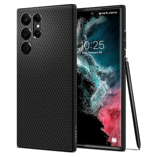 Foto 1 | Funda Spigen Liquid Air Para El Galaxy S22 Ultra 2022, Color Negro Mate - Venta Internacional.