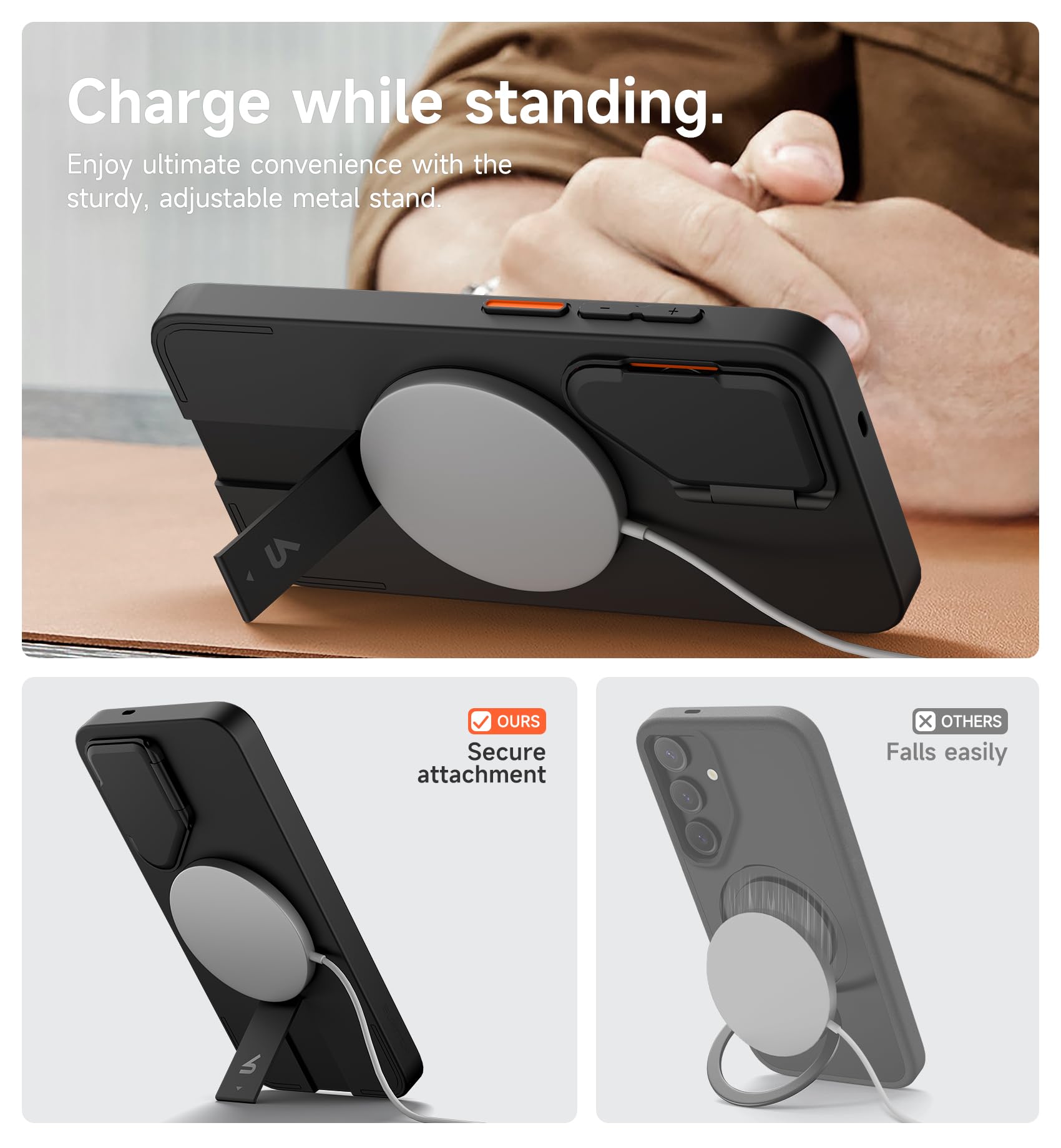 Foto 6 pulgar | Funda De Teléfono Suritch Para Samsung Galaxy S25 Magnetic Black - Venta Internacional.