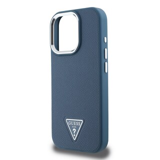 Foto 6 | Funda Original Guess Saffiano Con Logo Triángulo Para Iphone 16 Pro Max Azul