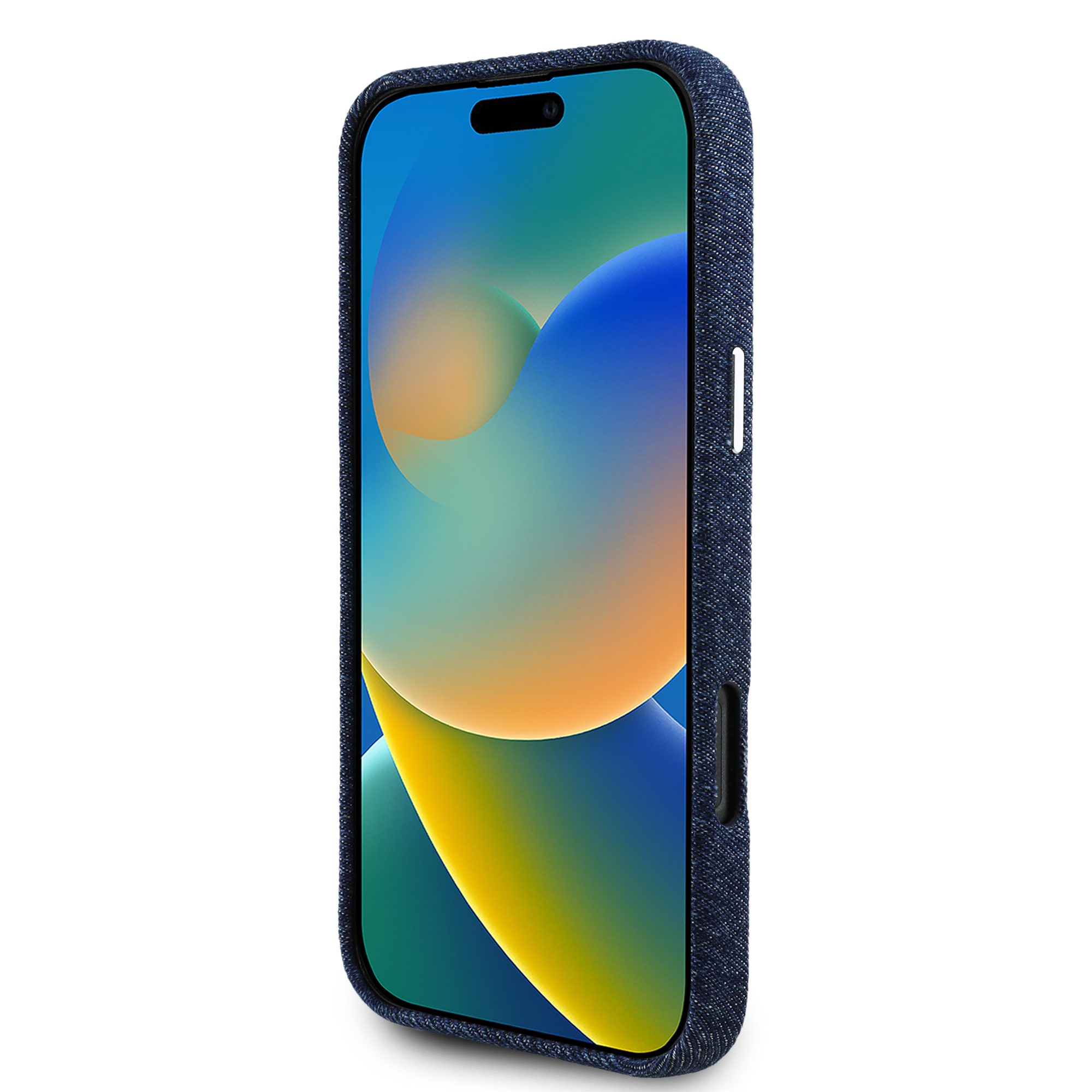 Foto 5 | Funda Original Guess Mezclilla Triángulo Para Iphone 16 Pro Max - Azul