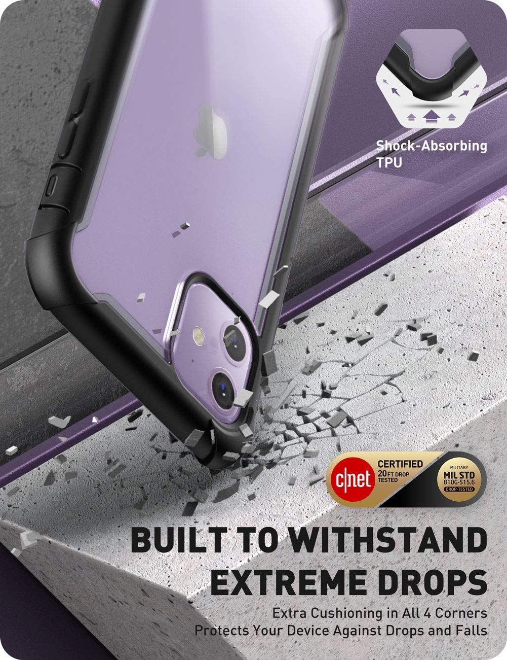 Foto 4 pulgar | Funda De Teléfono I-blason Ares Para Iphone 11 De 6.1 Pulgadas (2019) Con Protector De Pantalla - Venta Internacional.