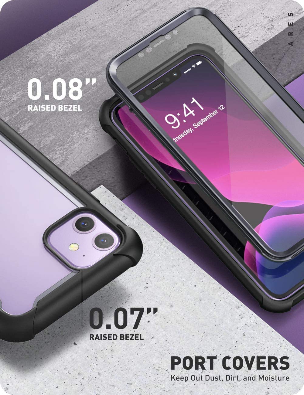 Foto 6 pulgar | Funda De Teléfono I-blason Ares Para Iphone 11 De 6.1 Pulgadas (2019) Con Protector De Pantalla - Venta Internacional.