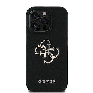 Foto 3 | Funda Original Guess Saffiano Con Logo 4g Para Iphone 16 Pro - Negro
