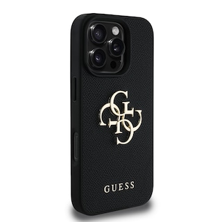 Foto 4 | Funda Original Guess Saffiano Con Logo 4g Para Iphone 16 Pro - Negro