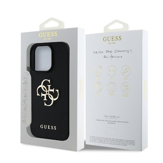 Foto 8 | Funda Original Guess Saffiano Con Logo 4g Para Iphone 16 Pro - Negro