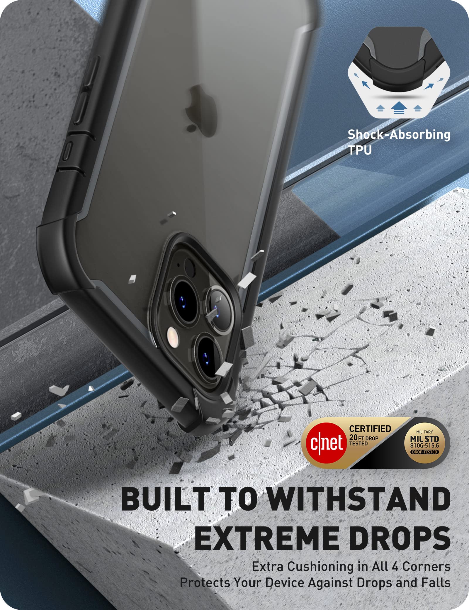 Foto 4 pulgar | Funda De Teléfono I-blason Transparente Para Iphone 14 Pro 6.1 Pulgadas Ares - Venta Internacional.