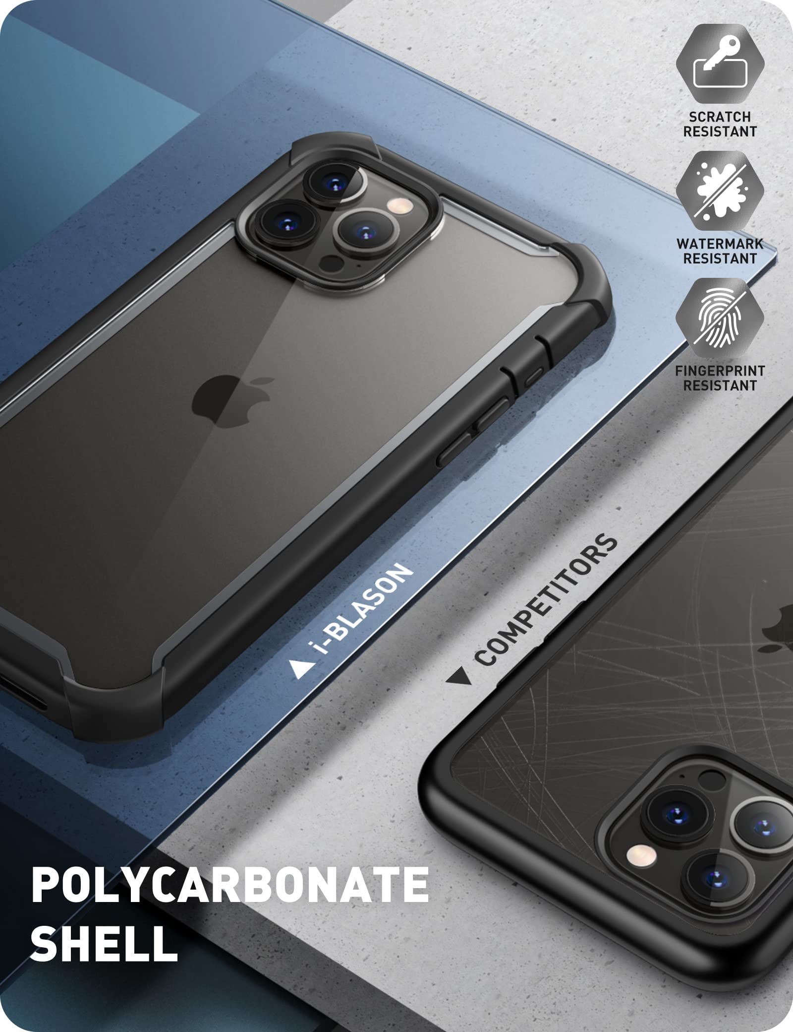 Foto 5 pulgar | Funda De Teléfono I-blason Transparente Para Iphone 14 Pro 6.1 Pulgadas Ares - Venta Internacional.