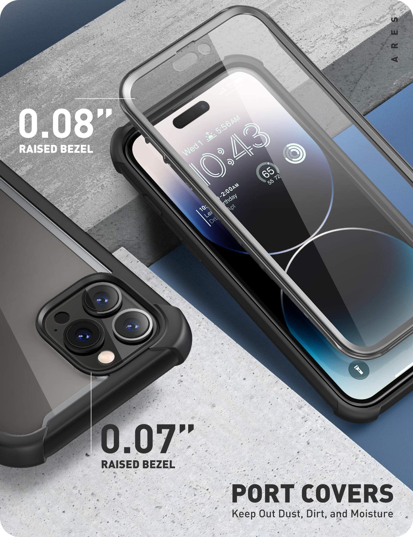 Foto 6 pulgar | Funda De Teléfono I-blason Transparente Para Iphone 14 Pro 6.1 Pulgadas Ares - Venta Internacional.