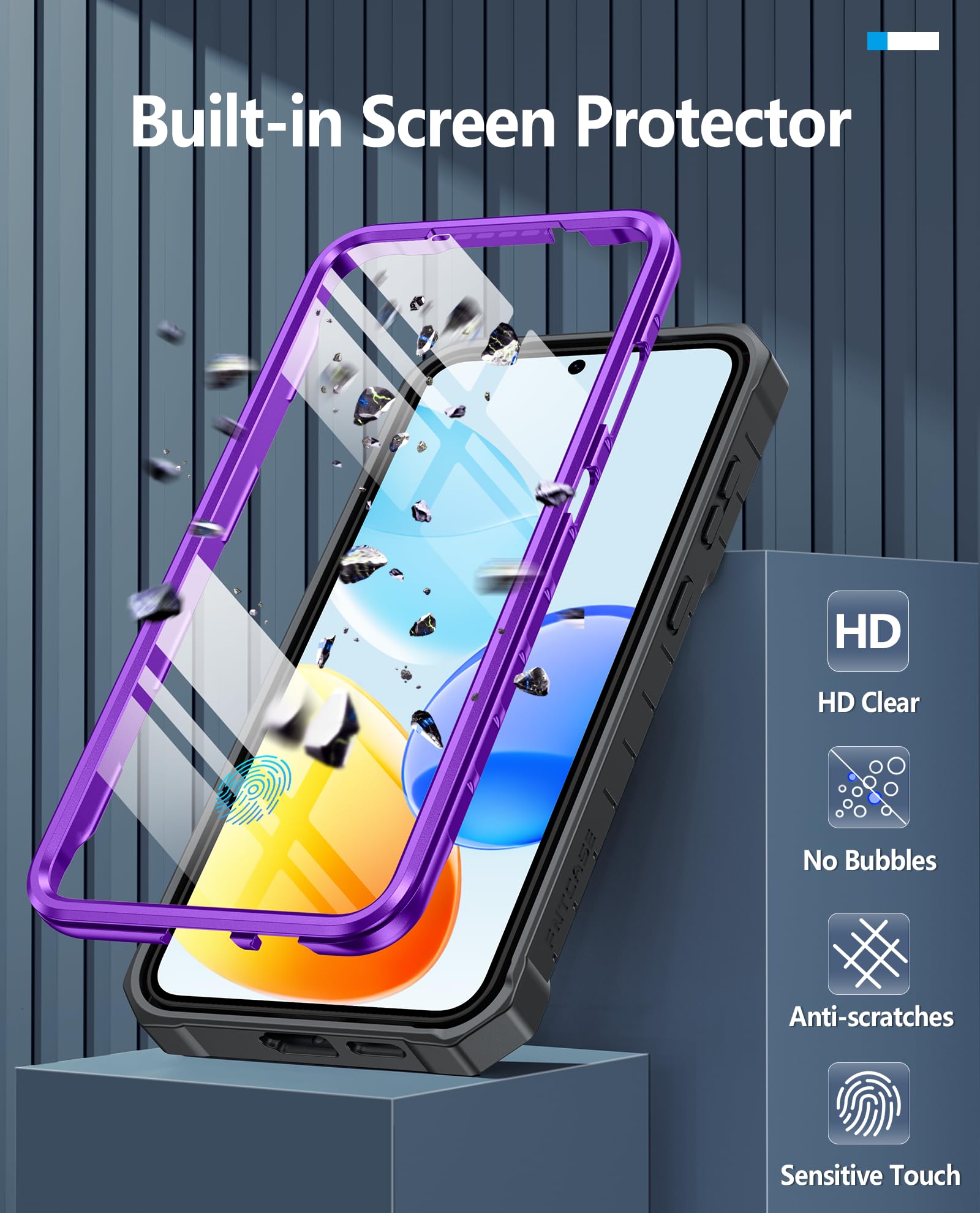 Foto 6 pulgar | Funda De Teléfono Fntcase Para Samsung Galaxy S25-plus Purple - Venta Internacional.