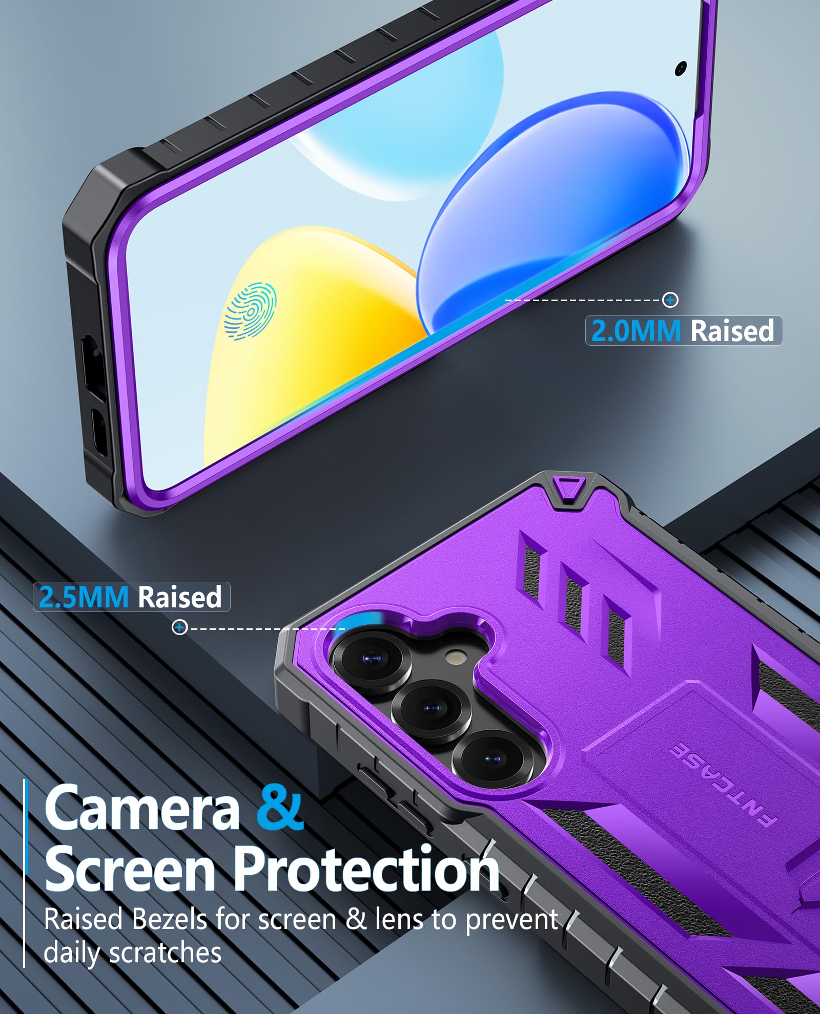 Foto 8 pulgar | Funda De Teléfono Fntcase Para Samsung Galaxy S25-plus Purple - Venta Internacional.