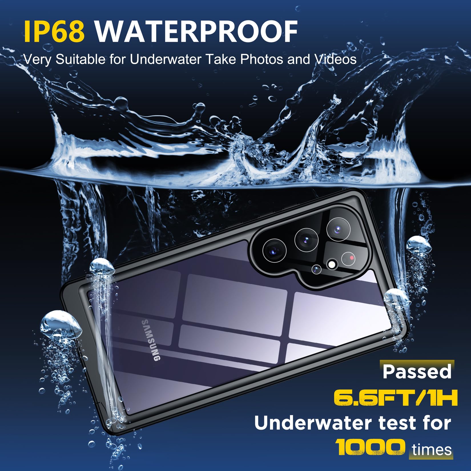 Foto 4 pulgar | Funda De Teléfono Spidercase Impermeable Para Samsung Galaxy S24 Ultra - Venta Internacional.