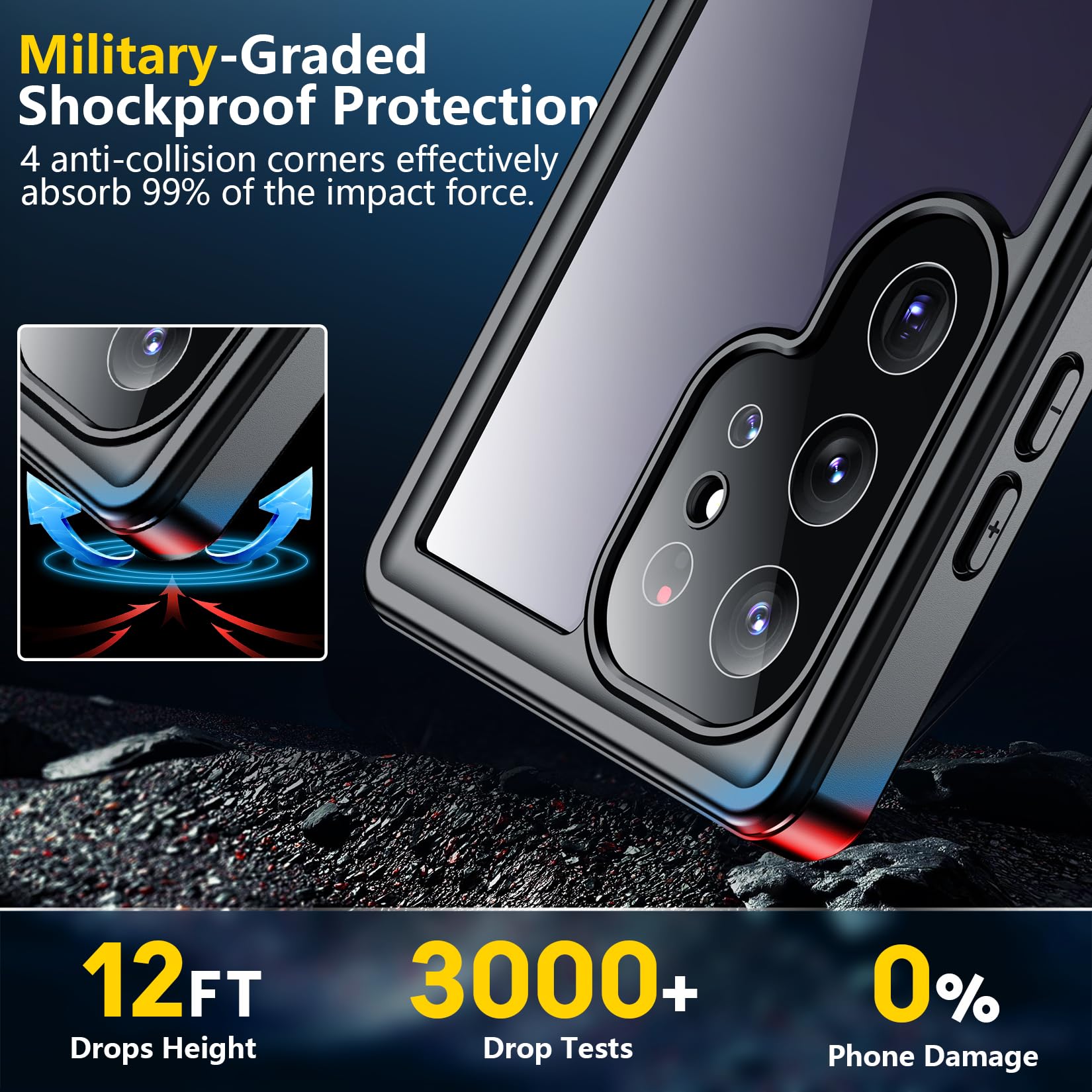 Foto 5 pulgar | Funda De Teléfono Spidercase Impermeable Para Samsung Galaxy S24 Ultra - Venta Internacional.