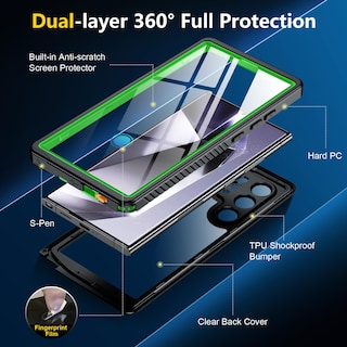 Foto 5 | Funda De Teléfono Spidercase Impermeable Para Samsung Galaxy S24 Ultra - Venta Internacional.