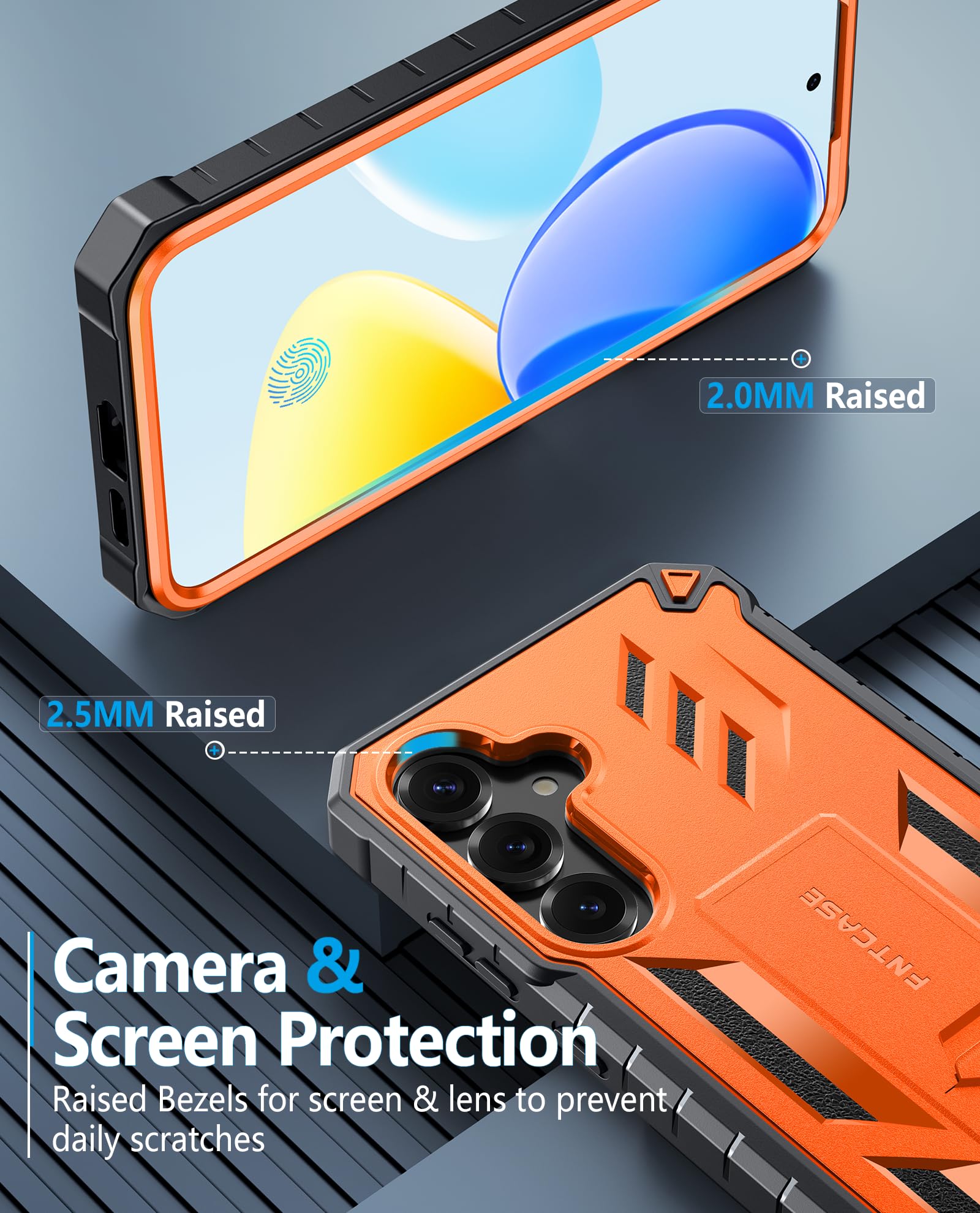 Foto 8 pulgar | Funda De Teléfono Fntcase Para Samsung Galaxy S25-plus Orange - Venta Internacional.