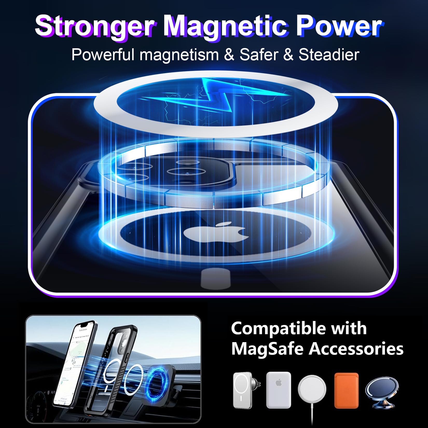 Foto 3 pulgar | Funda Impermeable Temdan Compatible Con Iphone 13 Pro Max - Venta Internacional.