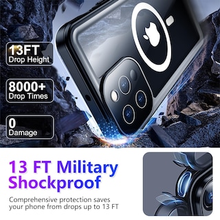 Foto 4 | Funda Impermeable Temdan Compatible Con Iphone 13 Pro Max - Venta Internacional.