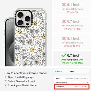 Foto 2 | Funda De Teléfono Mosnovo Compatible Con Iphone 15 Pro Max Clear - Venta Internacional.