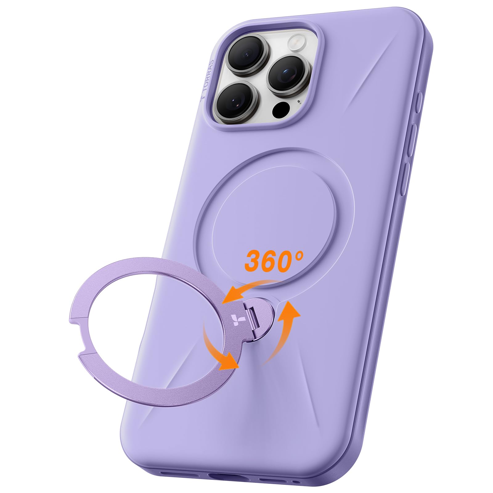 Funda De Teléfono Torras 360° Spin Mag Stand Para Iphone 16 Pro Max - Venta Internacional.