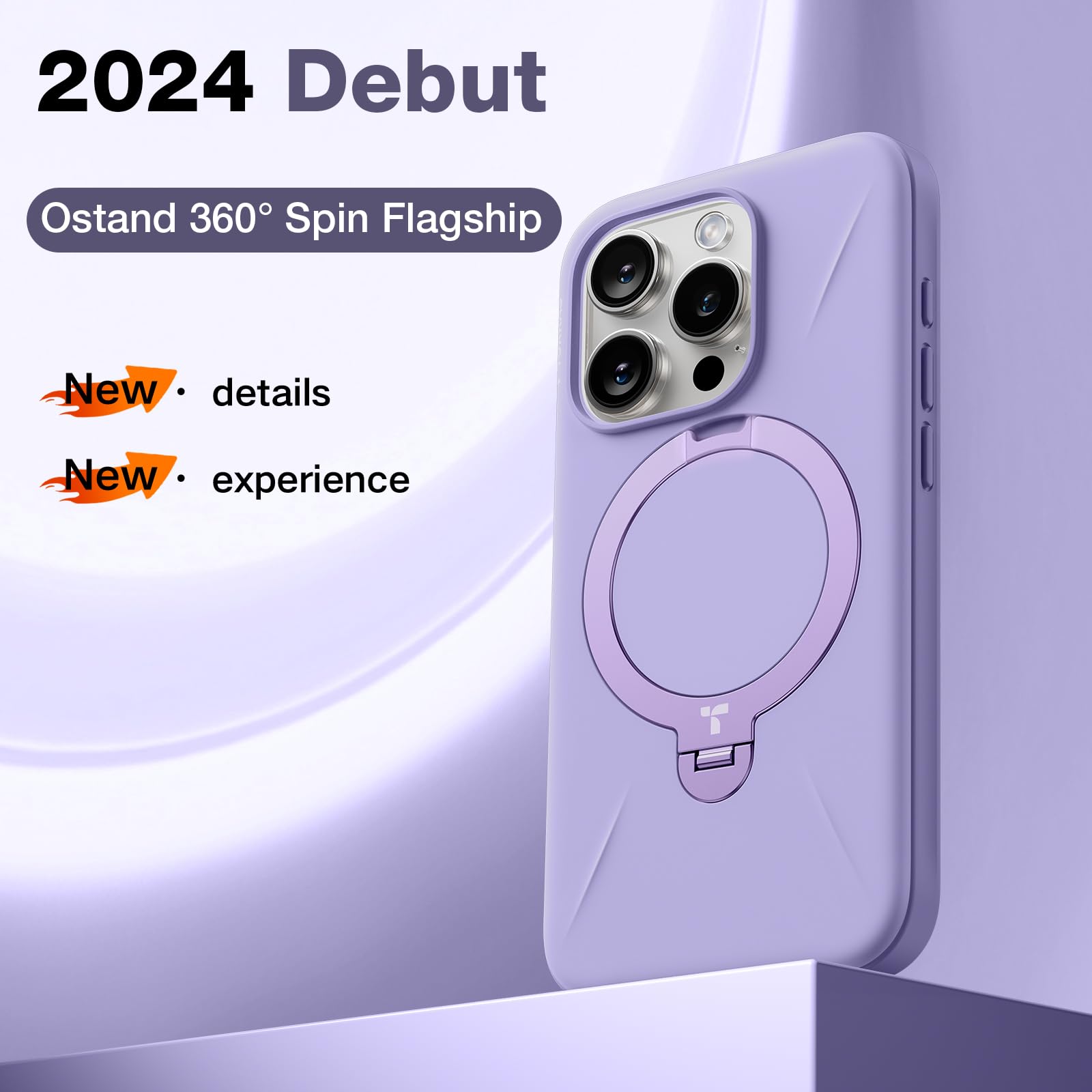 Foto 2 | Funda De Teléfono Torras 360° Spin Mag Stand Para Iphone 16 Pro Max - Venta Internacional.