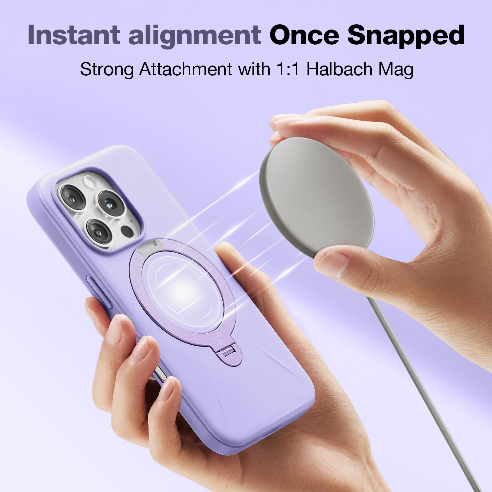 Foto 5 pulgar | Funda De Teléfono Torras 360° Spin Mag Stand Para Iphone 16 Pro Max - Venta Internacional.