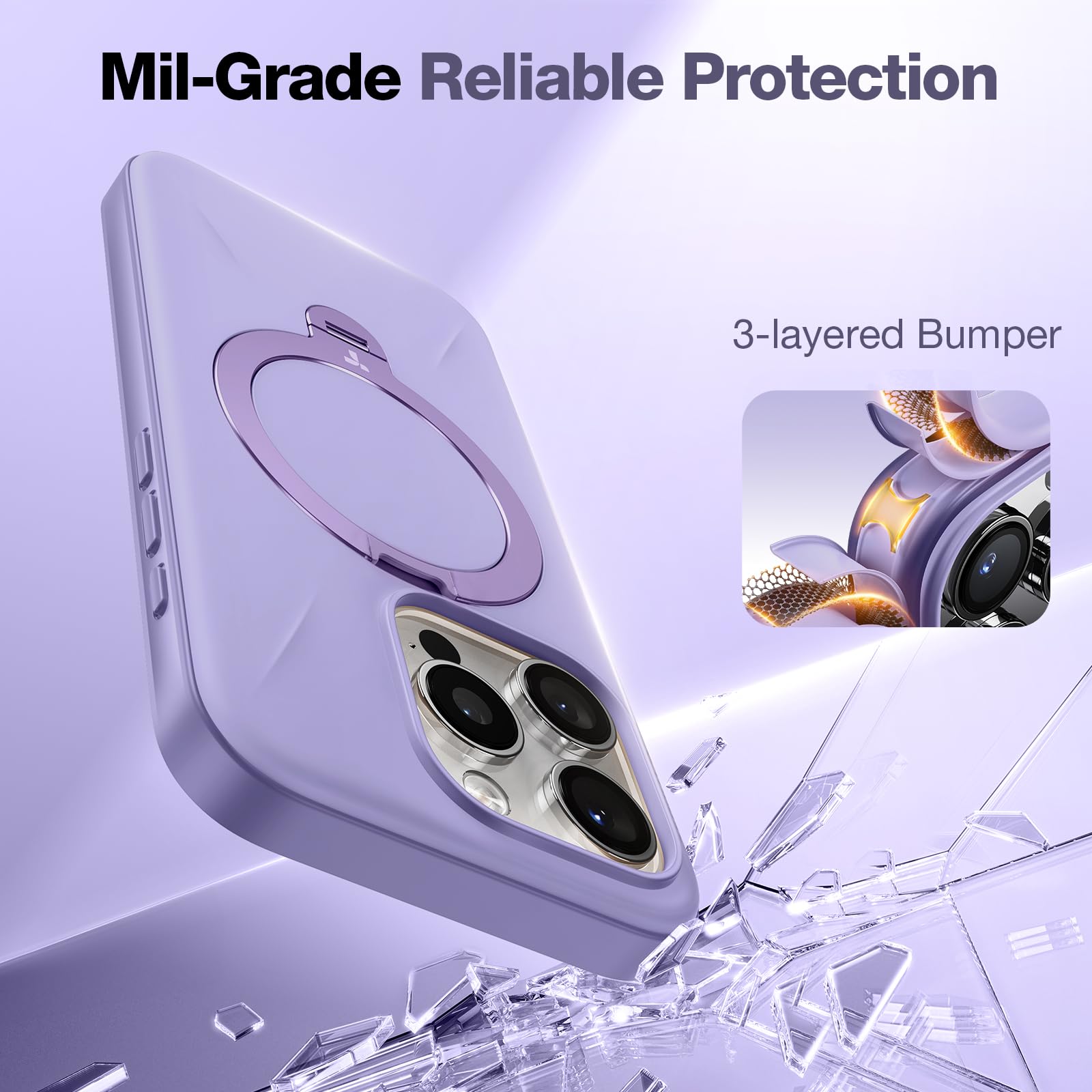 Foto 6 | Funda De Teléfono Torras 360° Spin Mag Stand Para Iphone 16 Pro Max - Venta Internacional.