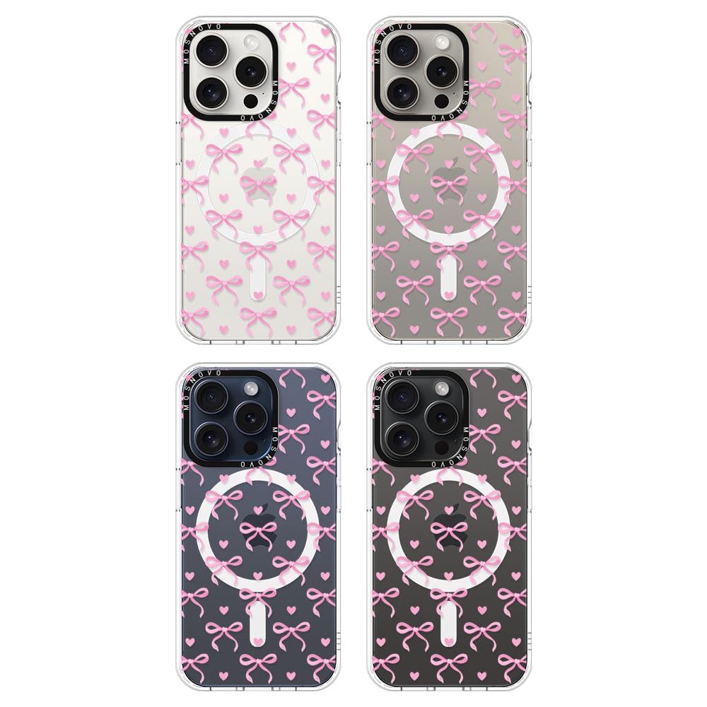 Foto 4 pulgar | Funda De Teléfono Mosnovo Compatible Con Iphone 15 Pro Bowtiful Love - Venta Internacional.