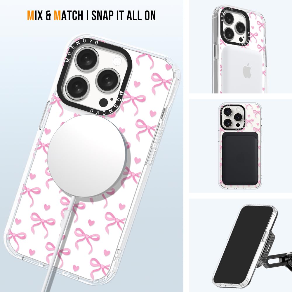 Foto 6 pulgar | Funda De Teléfono Mosnovo Compatible Con Iphone 15 Pro Bowtiful Love - Venta Internacional.