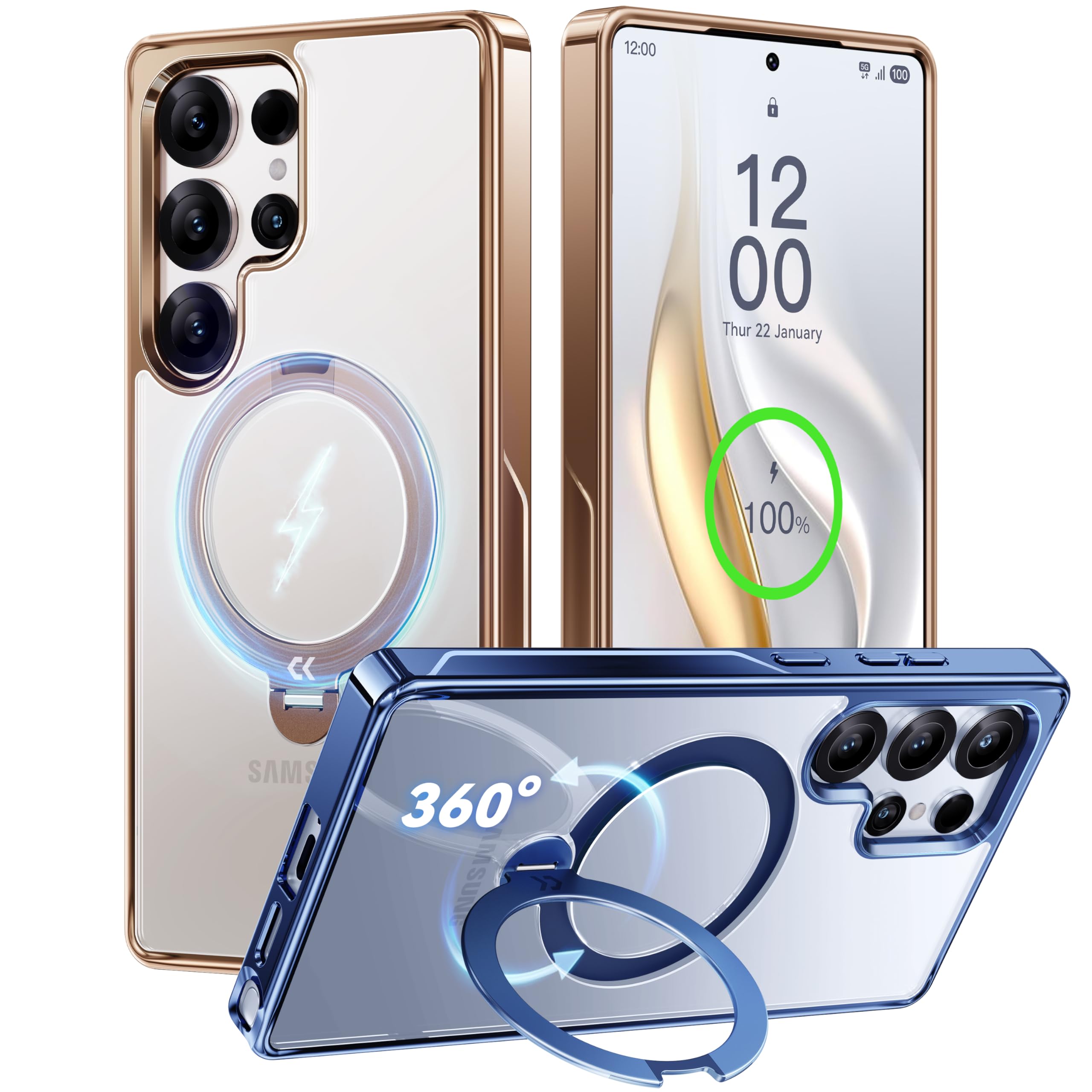 Funda De Teléfono Casekoo Titanium Gold Para Samsung Galaxy S25 Ultra - Venta Internacional.