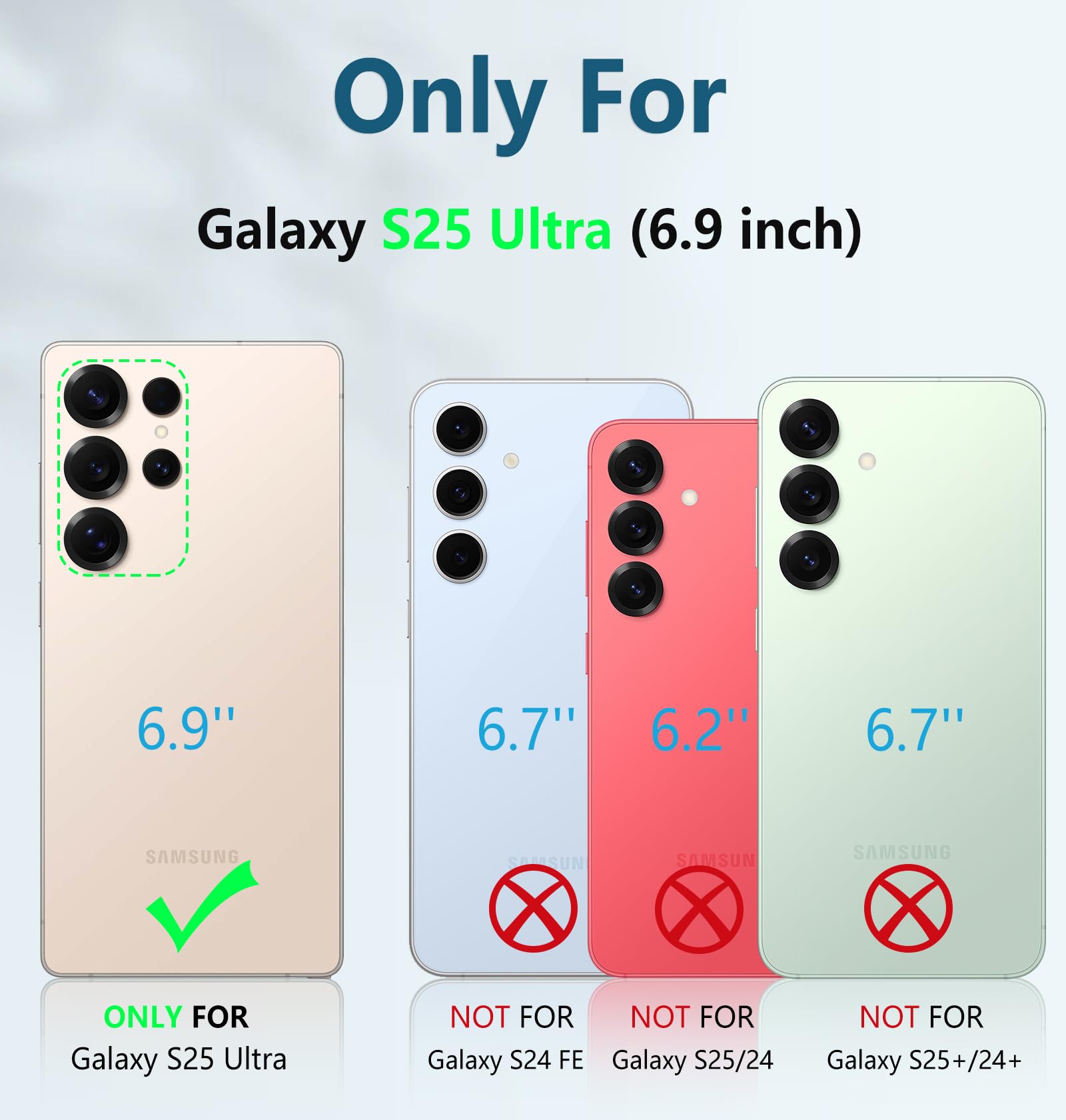 Foto 2 | Funda De Teléfono Fntcase Para Samsung Galaxy S25 Ultra 6.8 Pulgadas, Color Verde - Venta Internacional.