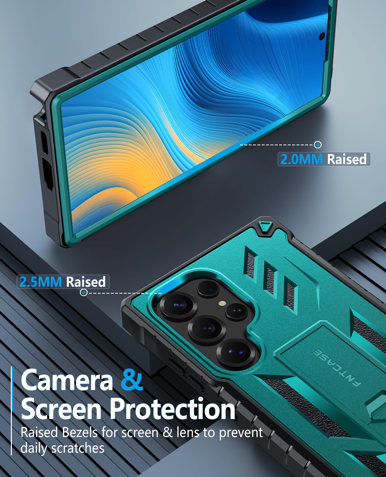 Foto 7 | Funda De Teléfono Fntcase Para Samsung Galaxy S25 Ultra 6.8 Pulgadas, Color Verde - Venta Internacional.