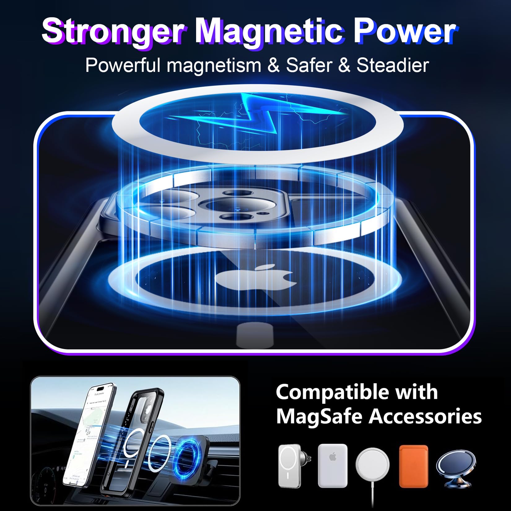 Foto 3 pulgar | Funda Impermeable Temdan Compatible Con Iphone 14 Pro Max - Venta Internacional.