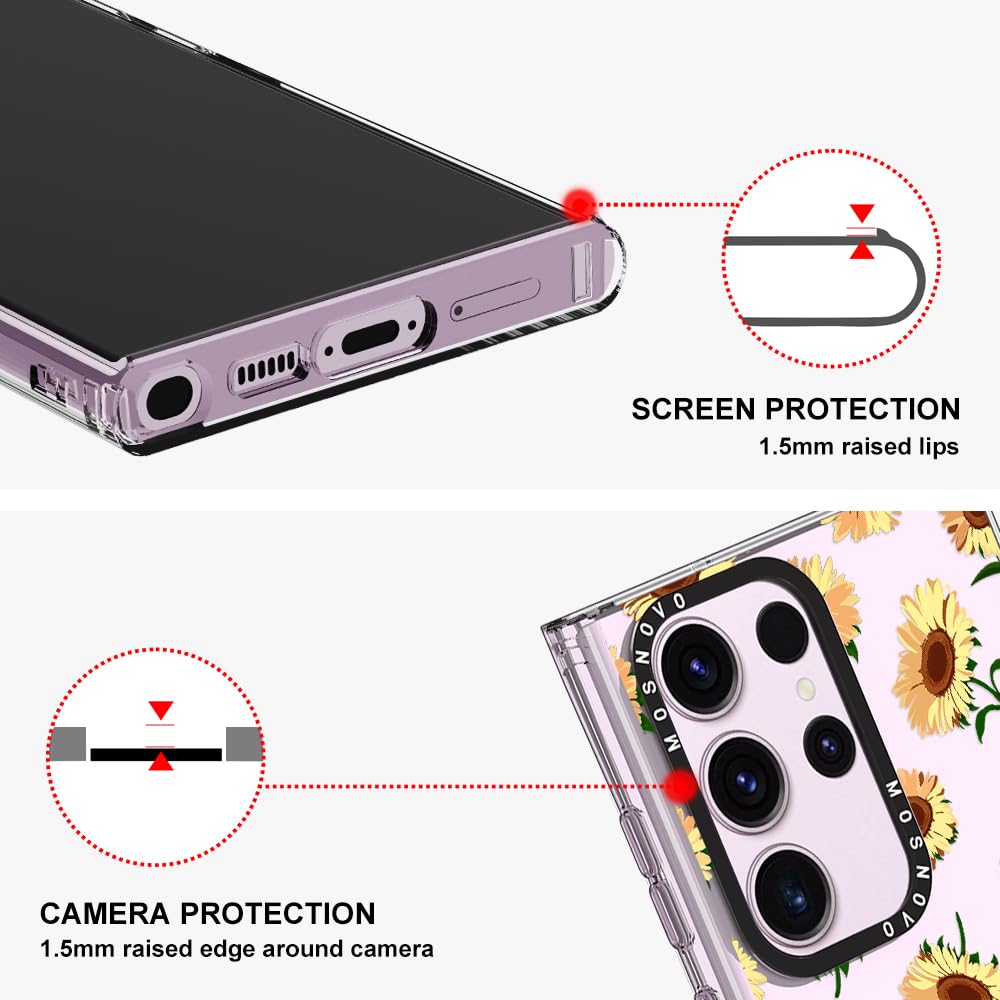 Foto 5 pulgar | Funda De Teléfono Mosnovo Para Samsung Galaxy S23 Ultra Sunflowers - Venta Internacional.