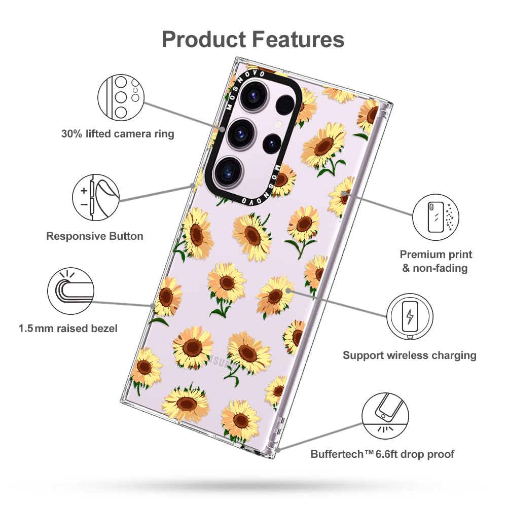 Foto 7 pulgar | Funda De Teléfono Mosnovo Para Samsung Galaxy S23 Ultra Sunflowers - Venta Internacional.