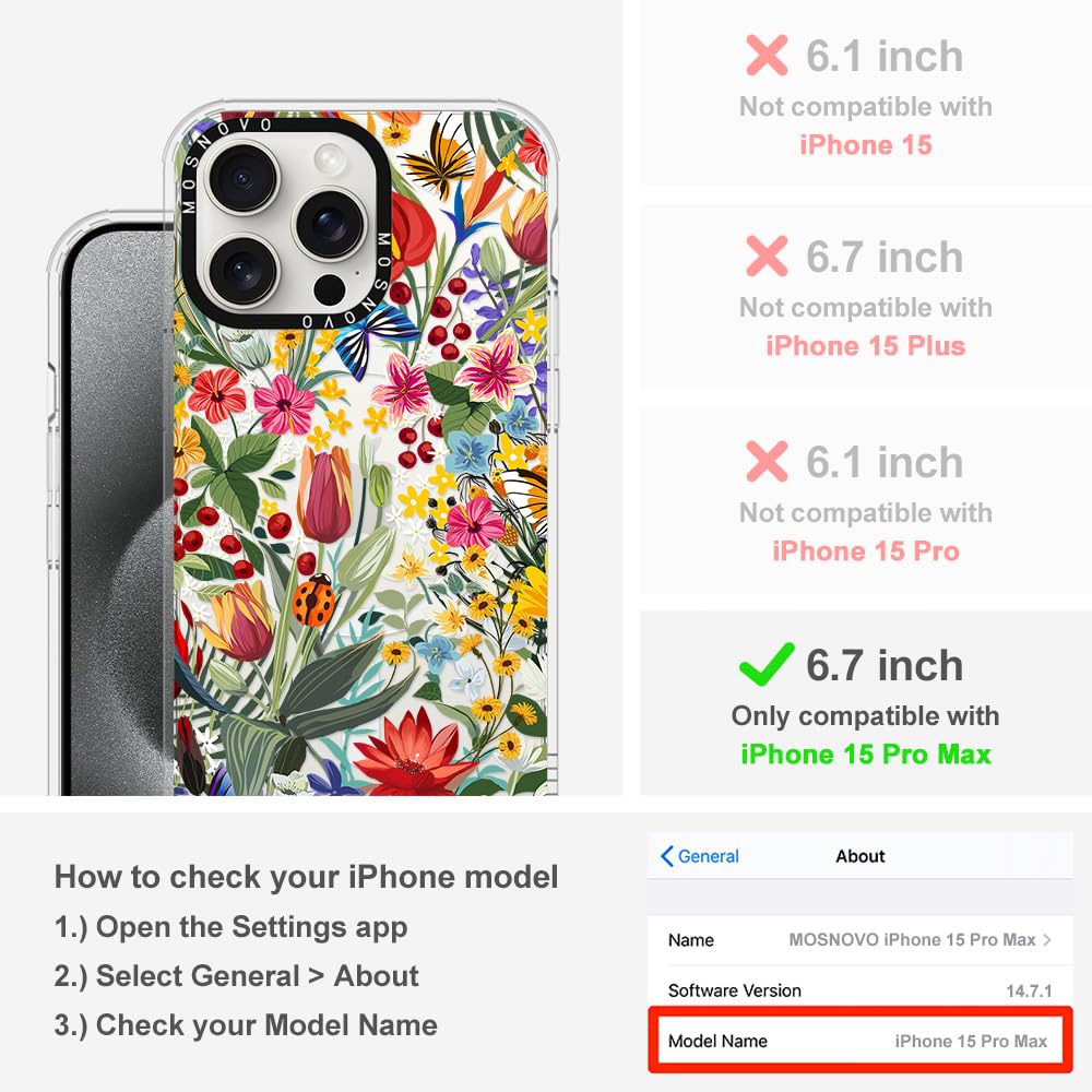 Foto 3 pulgar | Funda De Teléfono Mosnovo Para Iphone 15 Pro Max Con Buffertech - Venta Internacional.
