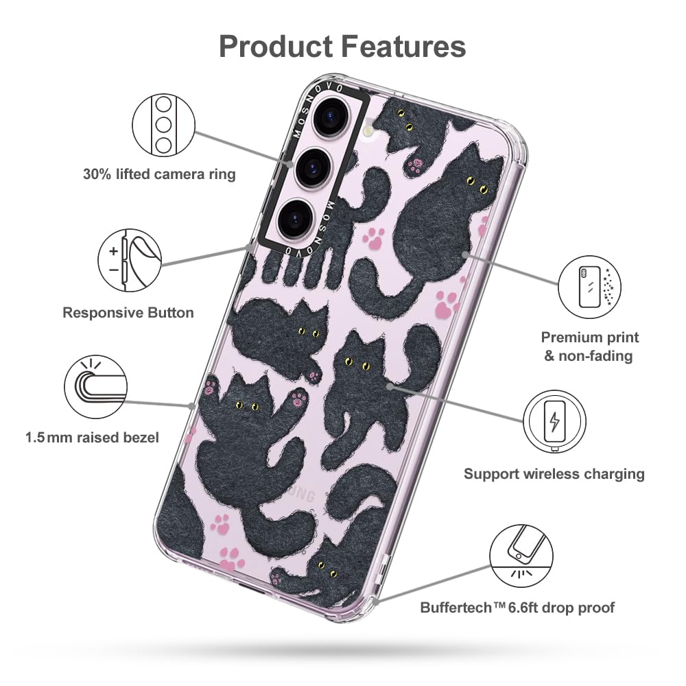 Foto 7 pulgar | Funda De Teléfono Mosnovo Para Samsung Galaxy S23 Buffertech Black - Venta Internacional.