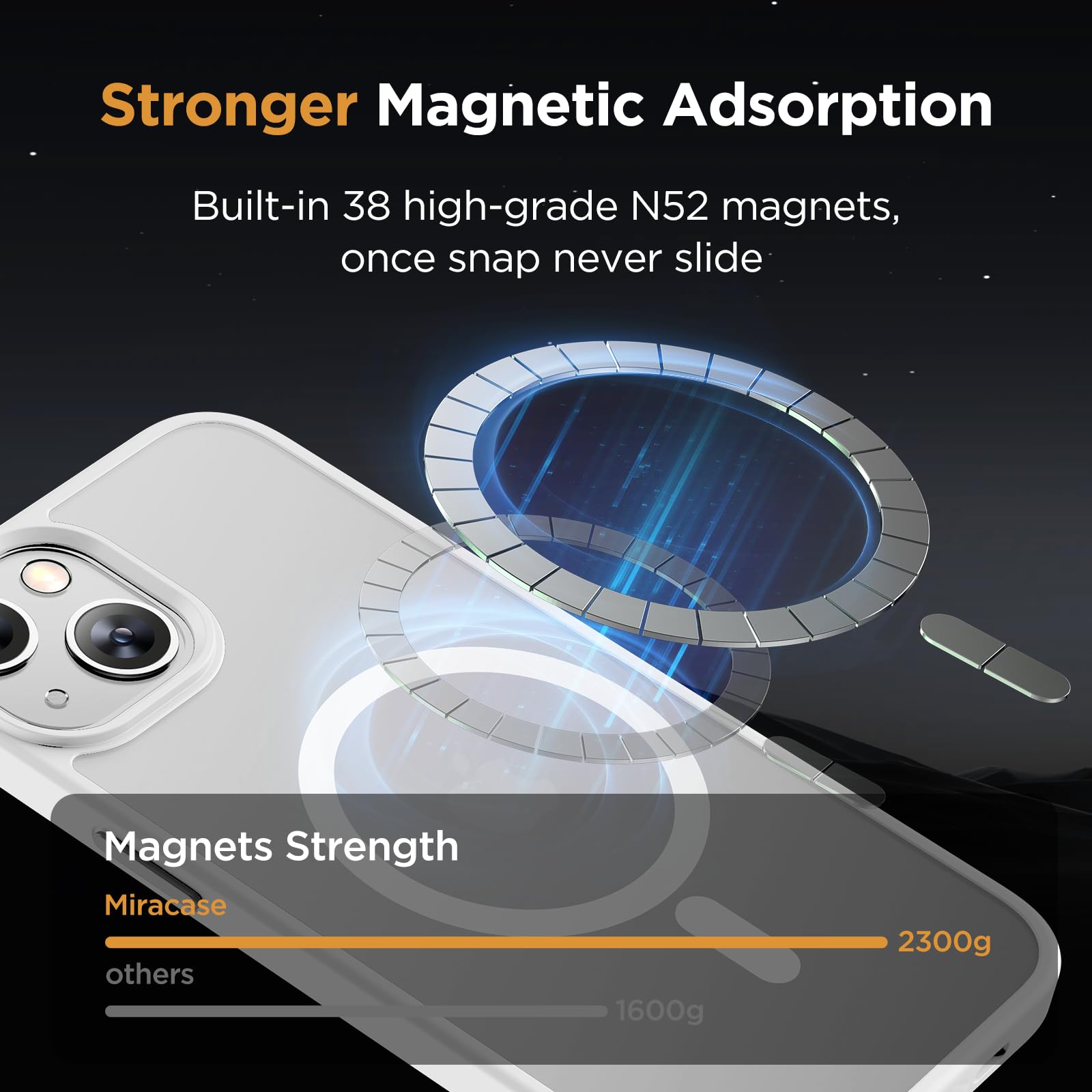 Foto 4 | Funda De Teléfono Miracase Magnetic Series Para Iphone 13 De 6.1 Pulgadas - Venta Internacional.