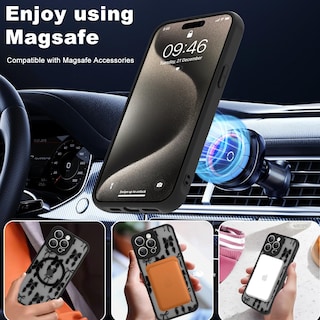 Foto 5 | Funda De Teléfono Aigomara Para Iphone 15 Pro Max Con Magsafe Black - Venta Internacional.