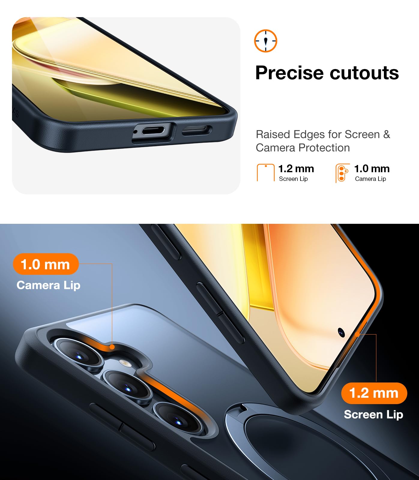 Foto 7 pulgar | Funda De Teléfono Torras 360° Spin Con Soporte Para Samsung Galaxy S25 - Venta Internacional.