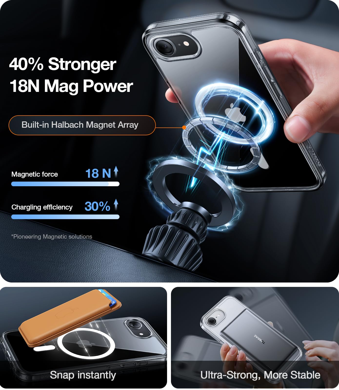 Foto 4 pulgar | Funda De Teléfono Torras Magnética A Prueba De Golpes Para Iphone 16e 2025 - Venta Internacional.