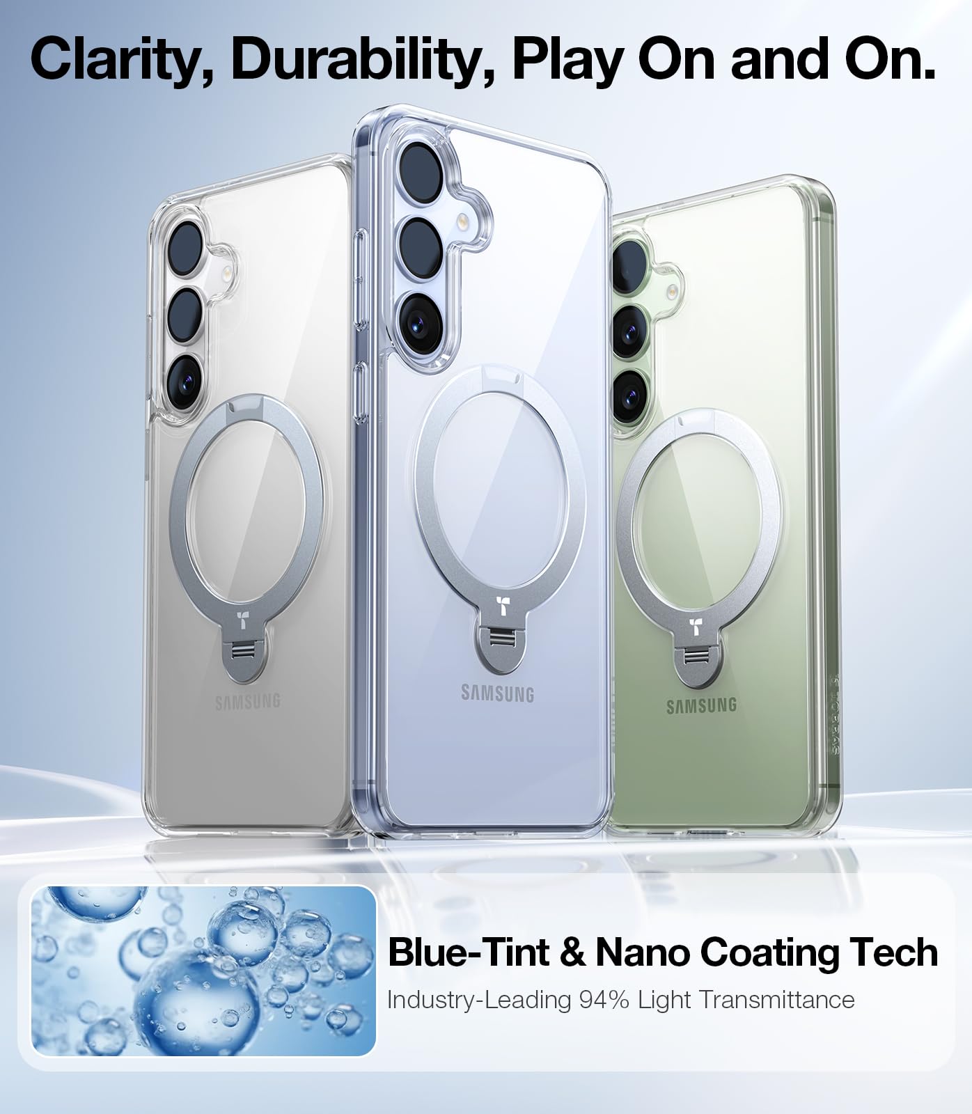 Foto 5 pulgar | Funda De Teléfono Torras 360° Spin Con Soporte Para Samsung Galaxy S25 - Venta Internacional.