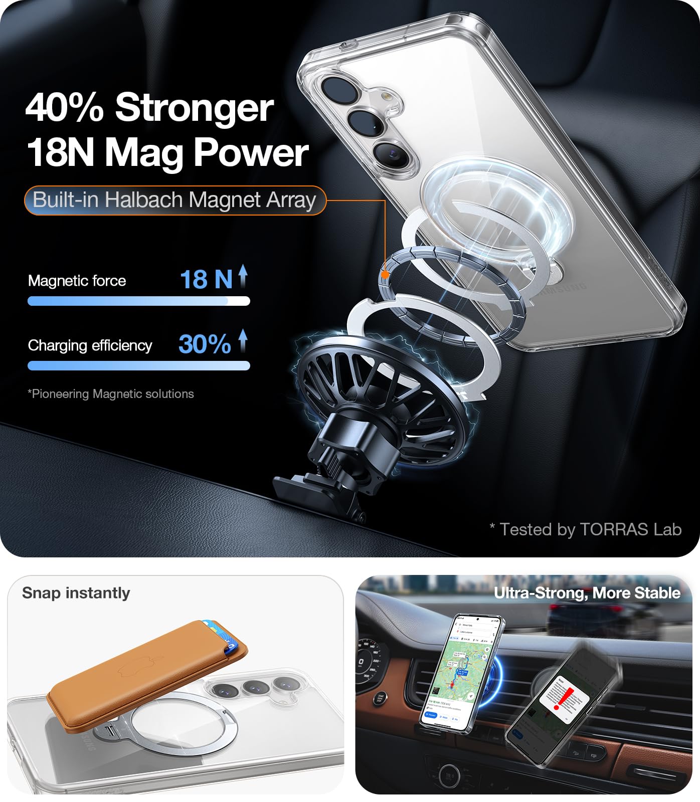 Foto 6 pulgar | Funda De Teléfono Torras 360° Spin Con Soporte Para Samsung Galaxy S25 - Venta Internacional.