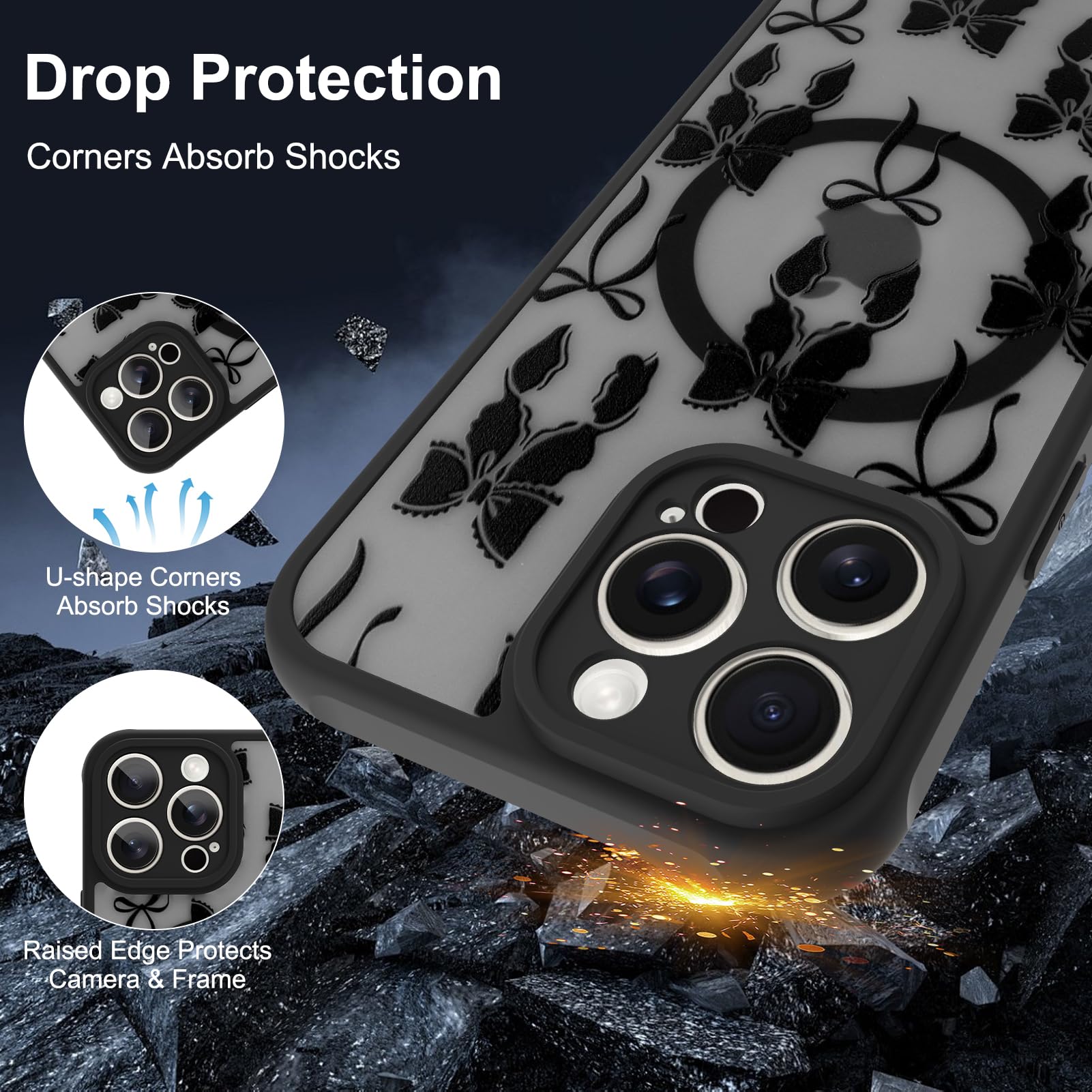 Foto 4 pulgar | Funda De Teléfono Aigomara Para Iphone 13 Pro Max Con Magsafe Black - Venta Internacional.