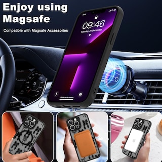 Foto 5 | Funda De Teléfono Aigomara Para Iphone 13 Pro Max Con Magsafe Black - Venta Internacional.