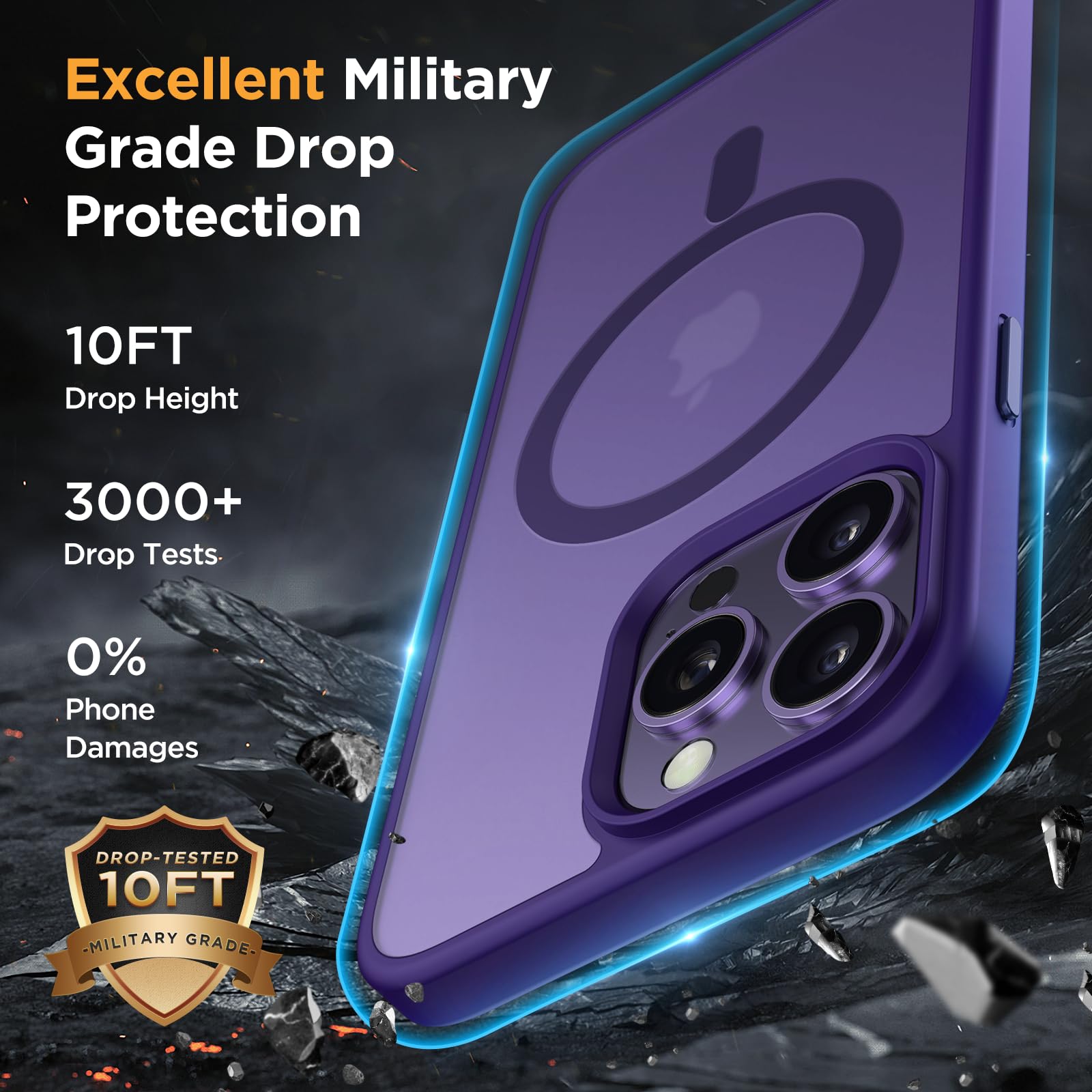 Foto 5 pulgar | Funda De Teléfono Miracase Magnetic Series Para Iphone 15 Pro De 6.1 Pulgadas - Venta Internacional.