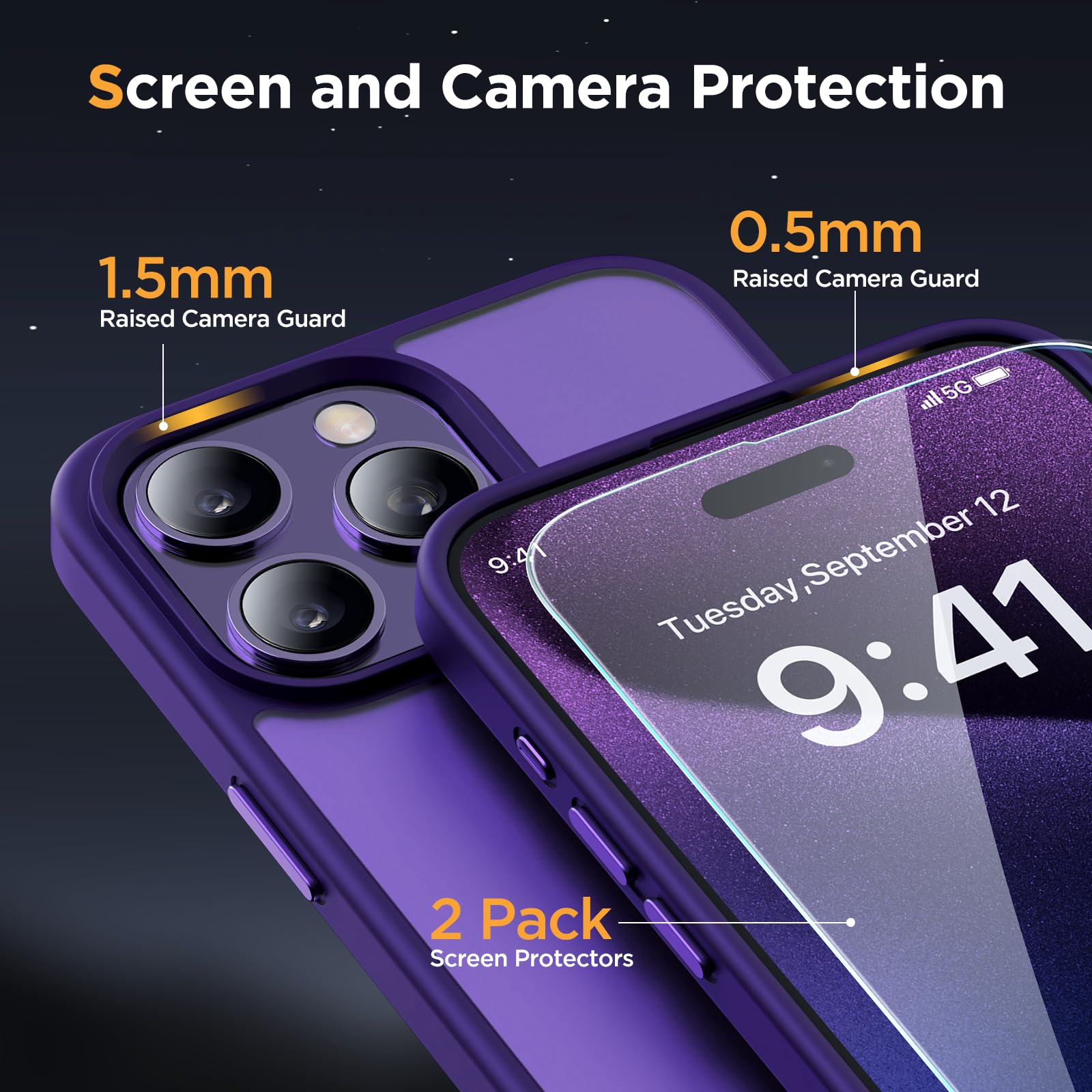 Foto 6 pulgar | Funda De Teléfono Miracase Magnetic Series Para Iphone 15 Pro De 6.1 Pulgadas - Venta Internacional.