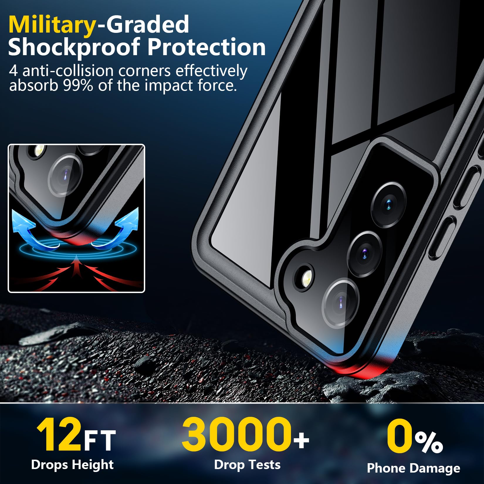 Foto 4 pulgar | Funda De Teléfono Spidercase Impermeable Para Samsung Galaxy S22 De 6.1 Pulgadas - Venta Internacional.