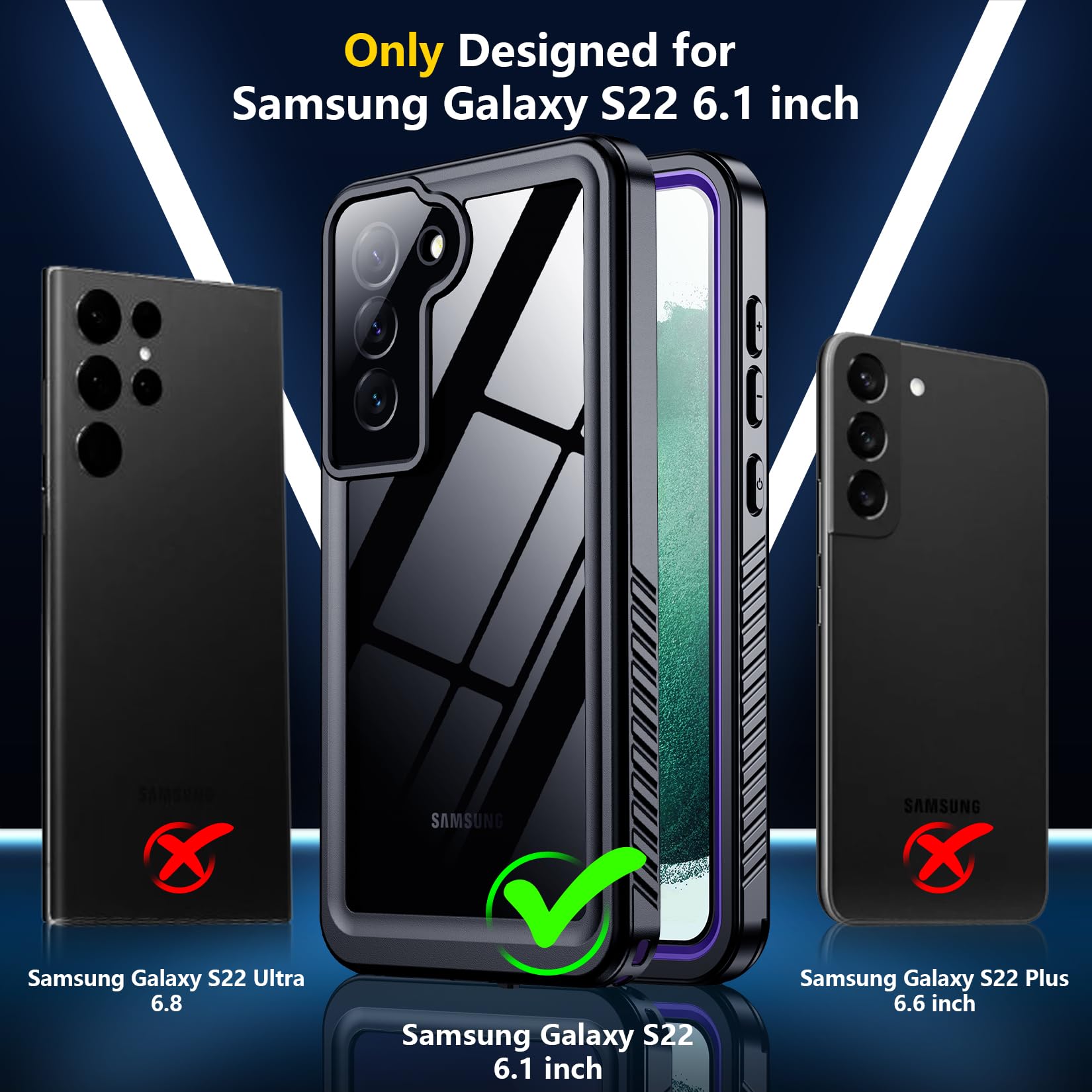 Foto 7 pulgar | Funda De Teléfono Spidercase Impermeable Para Samsung Galaxy S22 De 6.1 Pulgadas - Venta Internacional.