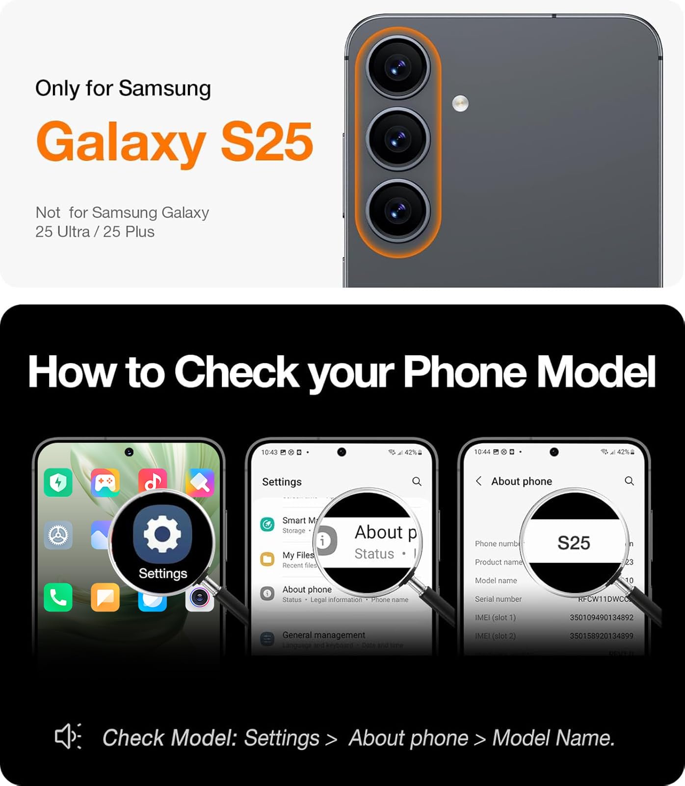 Foto 3 pulgar | Funda De Teléfono Temdan Impermeable Con Lente Para Samsung Galaxy S25 - Venta Internacional.