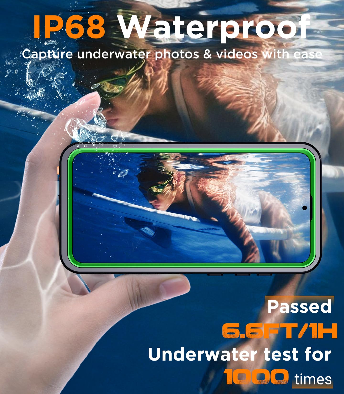 Foto 4 pulgar | Funda De Teléfono Temdan Impermeable Con Lente Para Samsung Galaxy S25 - Venta Internacional.
