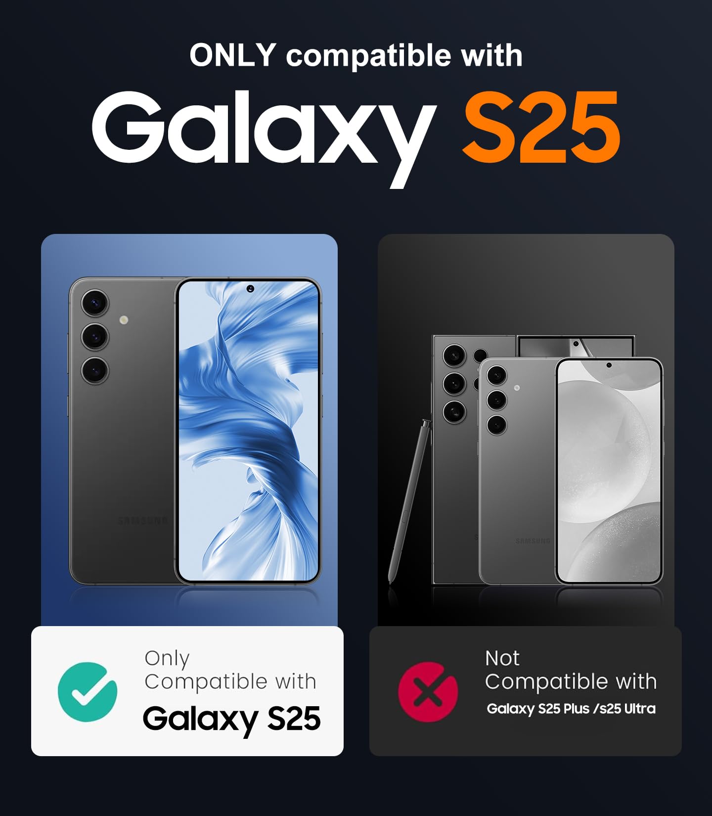 Foto 3 pulgar | Funda De Teléfono Temdan Impermeable Con Lente Para Samsung Galaxy S25 - Venta Internacional.